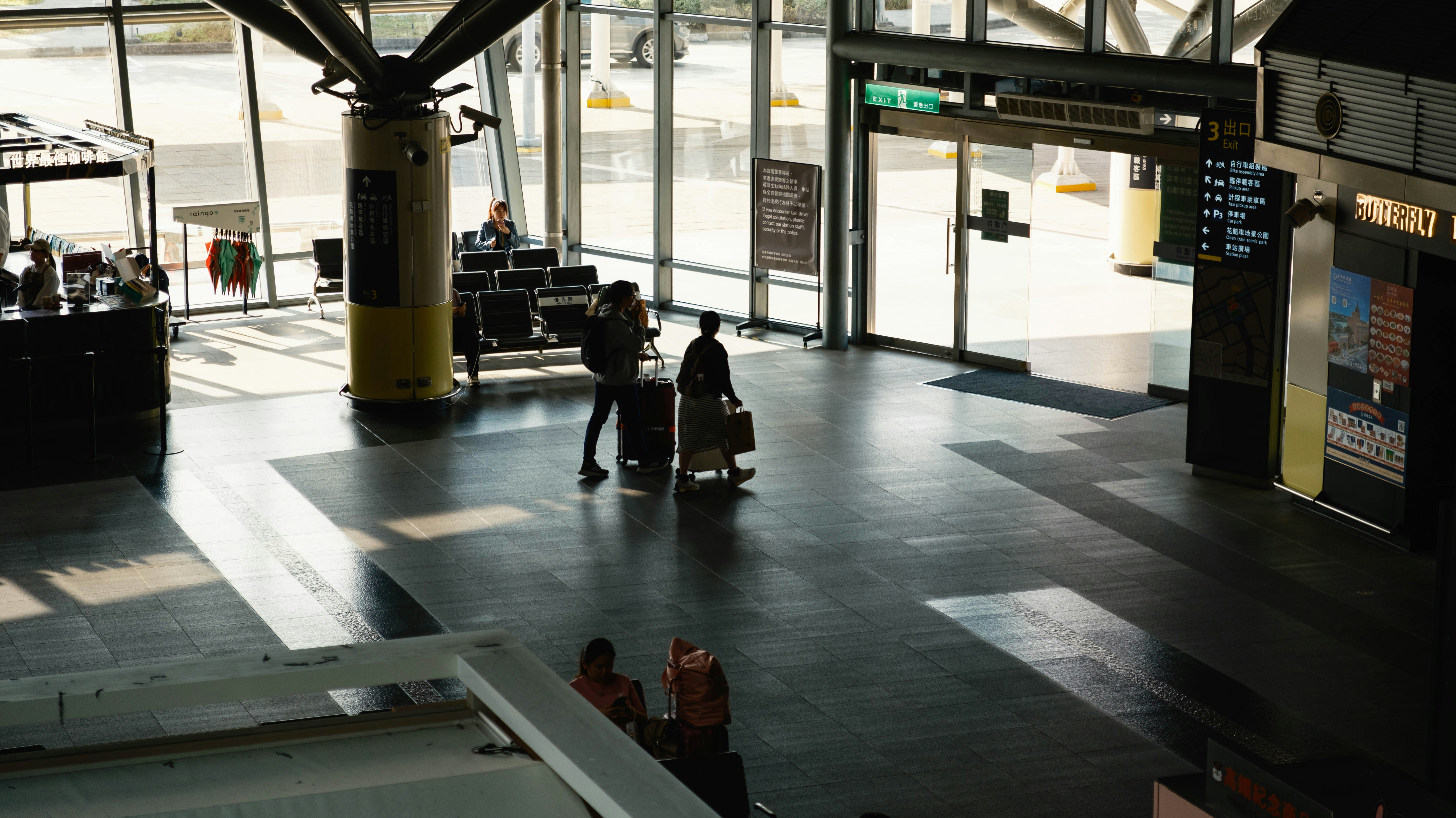 Airport terminal for meet and greet assistance