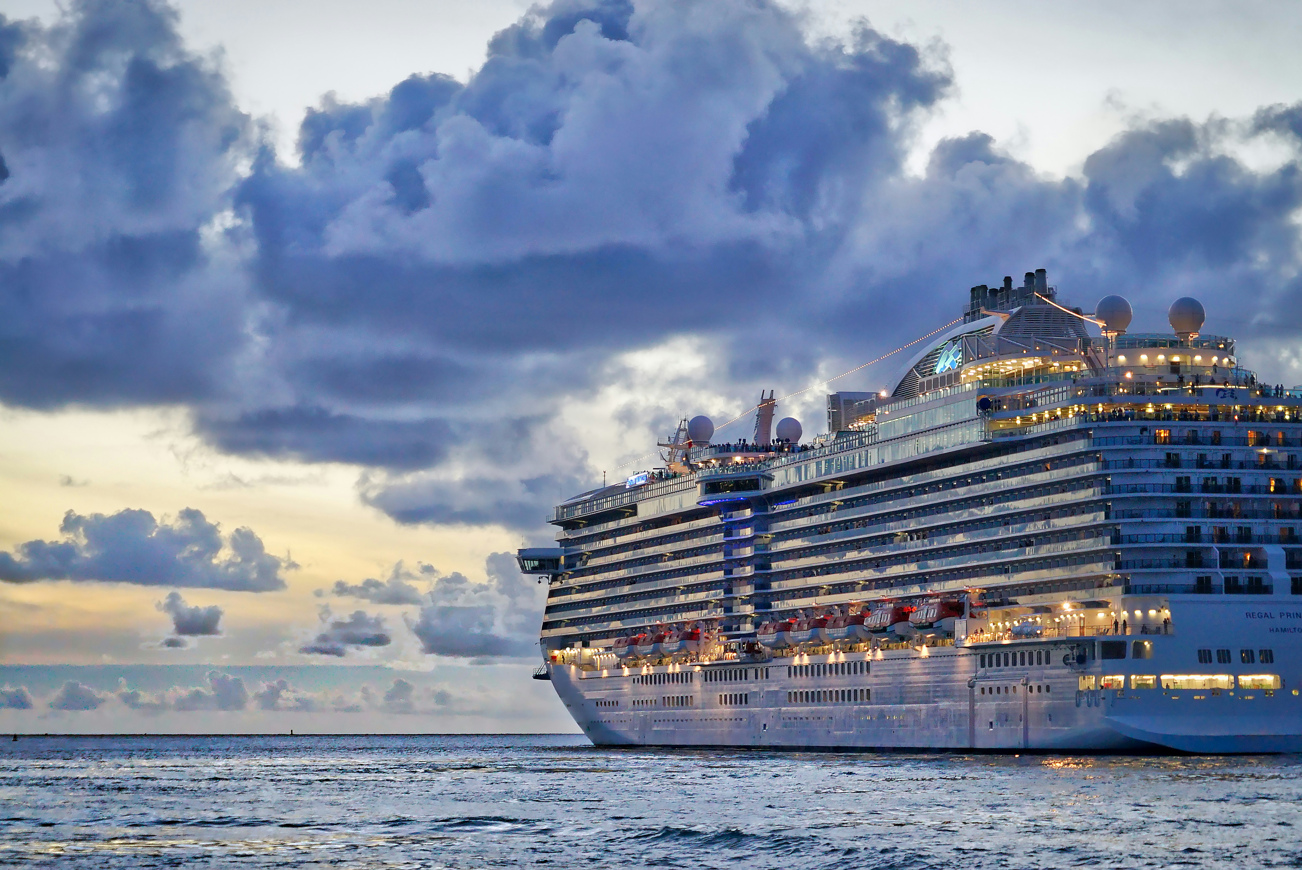 Cruise holiday at sea