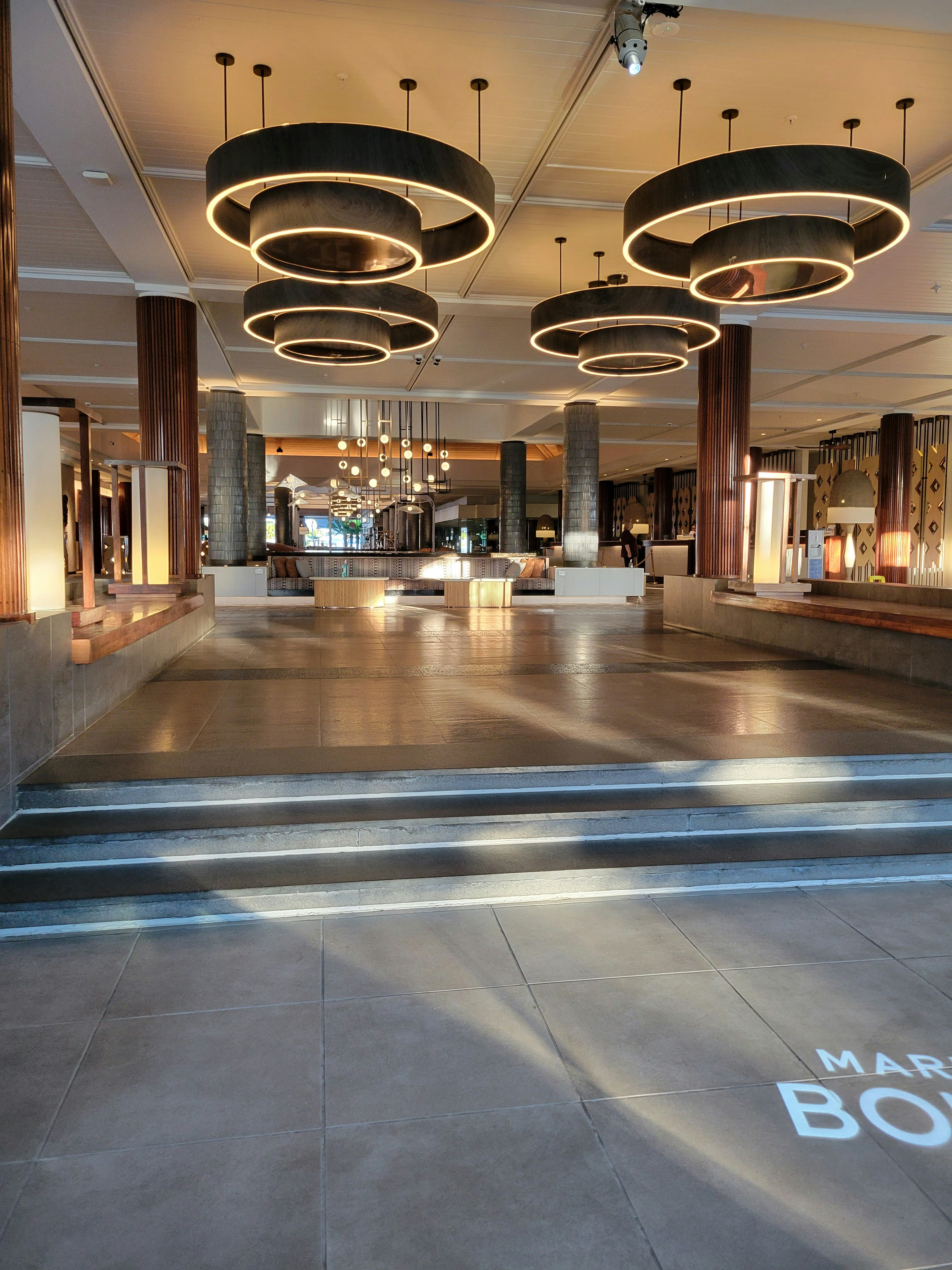 Luxury hotel lobby